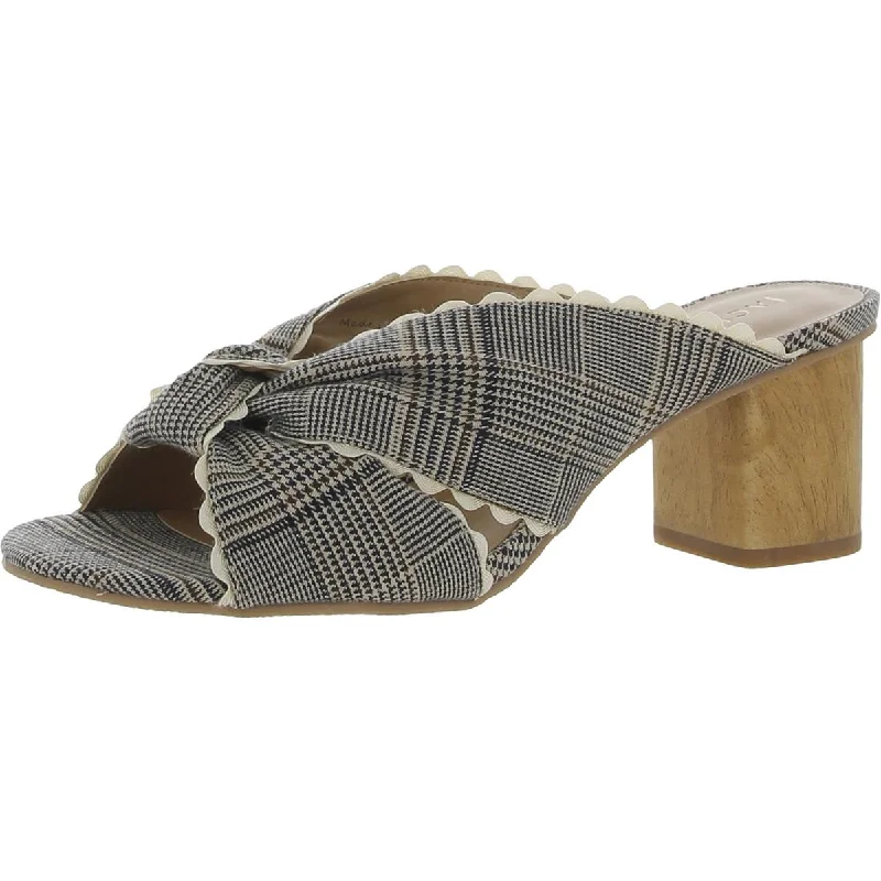 Trend Alert Jack Rogers Womens Holly Plaid Block Heel Mules