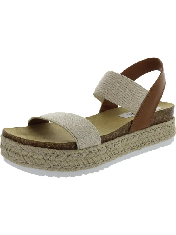 Jaklin Womens Cork Slip On Flatform Sandals