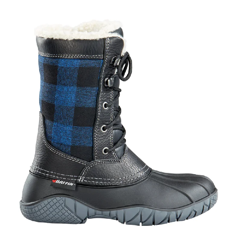 Fashion Deal Jasper Plaid Lace Up Duck Boots