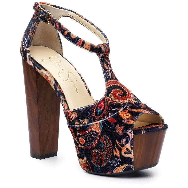Exclusive Sale Jessica Simpson Women's Dany Peep Toe Block Heel Platform Sandal