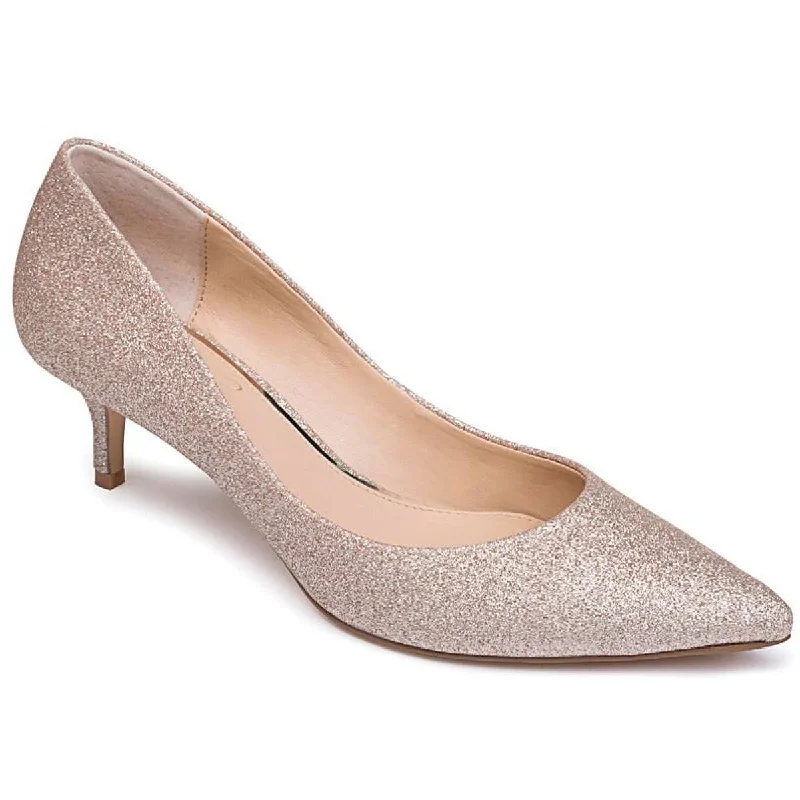 Sale Clearance Jewel Badgley Mischka Womens Royalty Faux Suede Slip On Heels