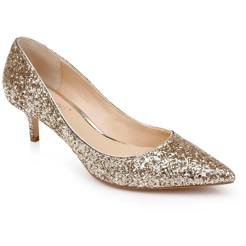 Day To Night Styles Jewel Badgley Mischka Womens Royalty Glitter  Pumps