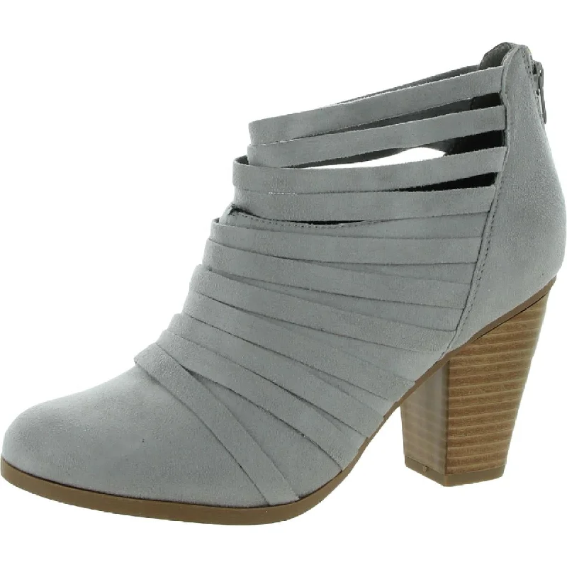 Hot Styles JG Hook Womens Selena Faux Suede Back Zipper Heels