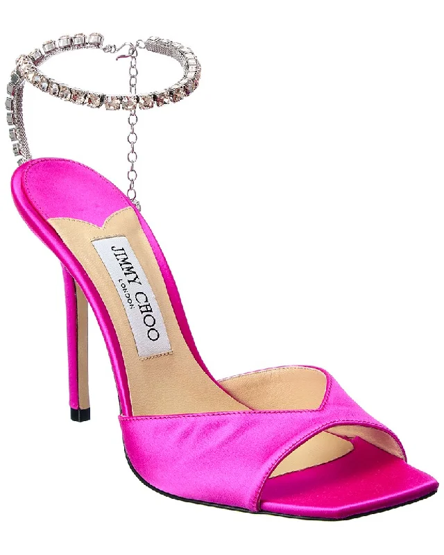 Jimmy Choo Saeda 100 Satin Sandal