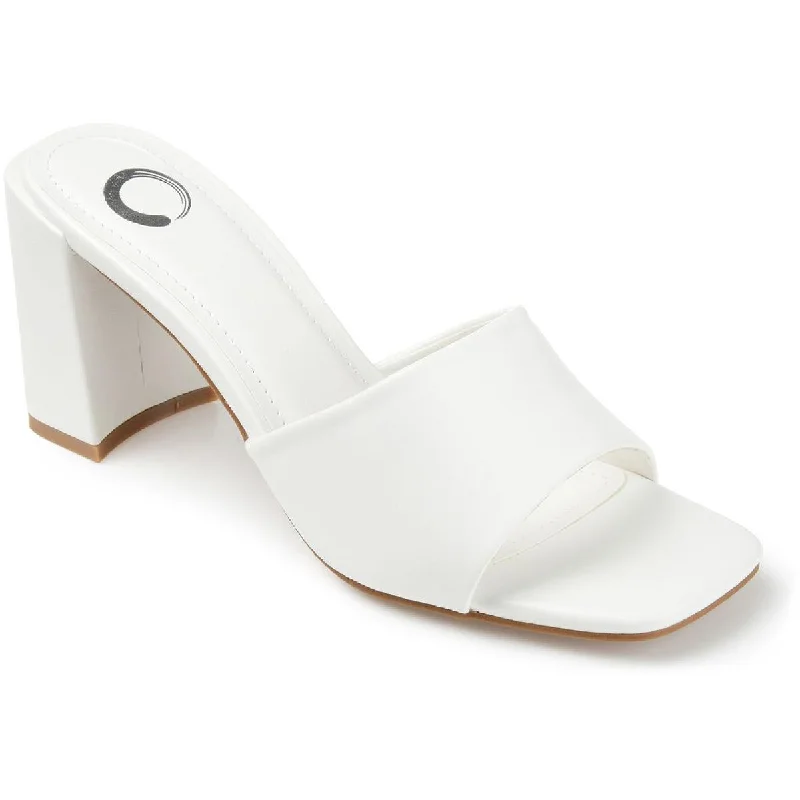 Comfortable Stretchy Shoes Journee Collection Womens Alisia Block Heels