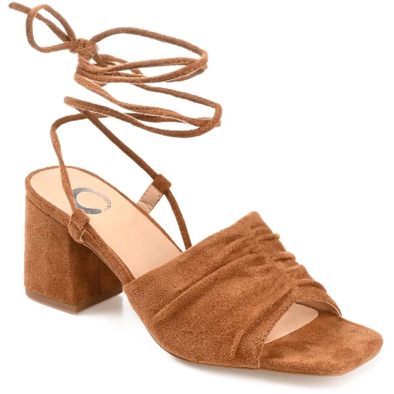 Statement Casual Shoes Journee Collection Womens Felisity Faux Suede Square Toe Lace-Up Heels Statement Casual Shoes Journee Collection Womens Felisity Faux Suede Square Toe Lace-Up Heels