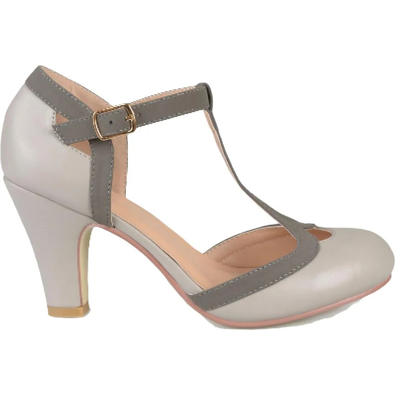 Limited Time Offer Journee Collection Womens Olina Faux Leather T-Strap Mary Jane Heels Limited Time Offer Journee Collection Womens Olina Faux Leather T-Strap Mary Jane Heels