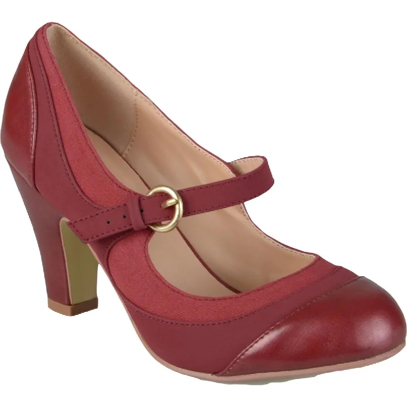 Modern Casual Shoes Journee Collection Womens Siri Faux Leather Dress Heels