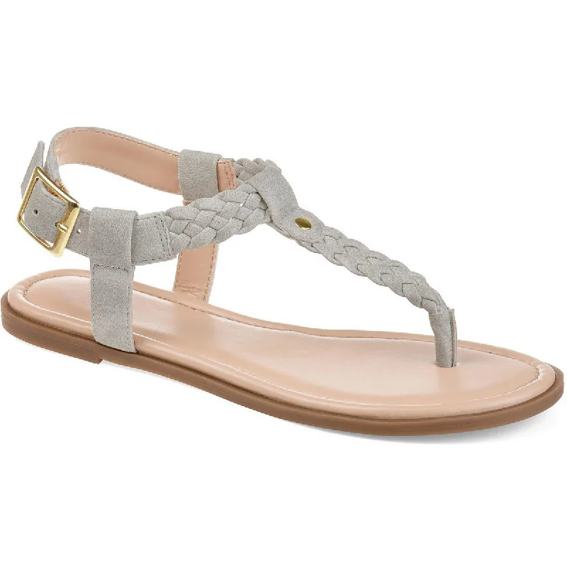 Journee Collection Womens Slip On Dressy Slide Sandals