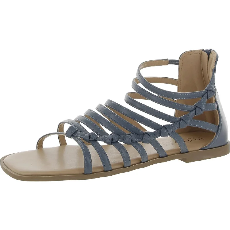 Journee Collection Womens Square toe Strappy Gladiator Sandals