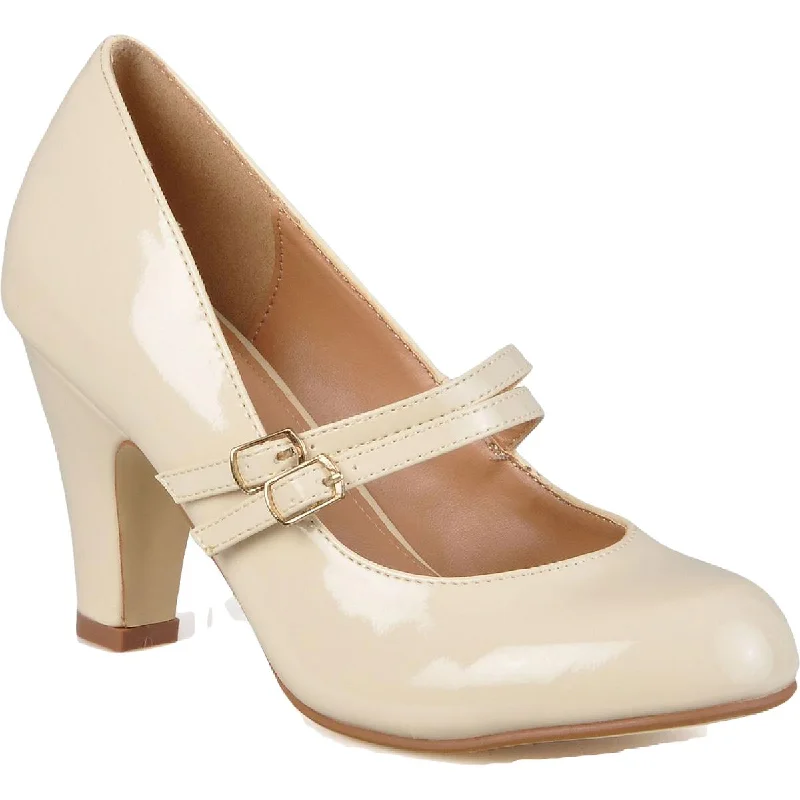 Evening Elegance Journee Collection Womens Wendy Patent Round Toe Pumps
