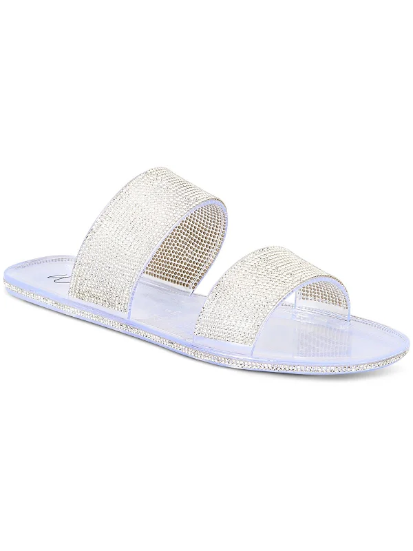 Ends Soon Juba Womens Embellished Pool Side Jelly Sandals