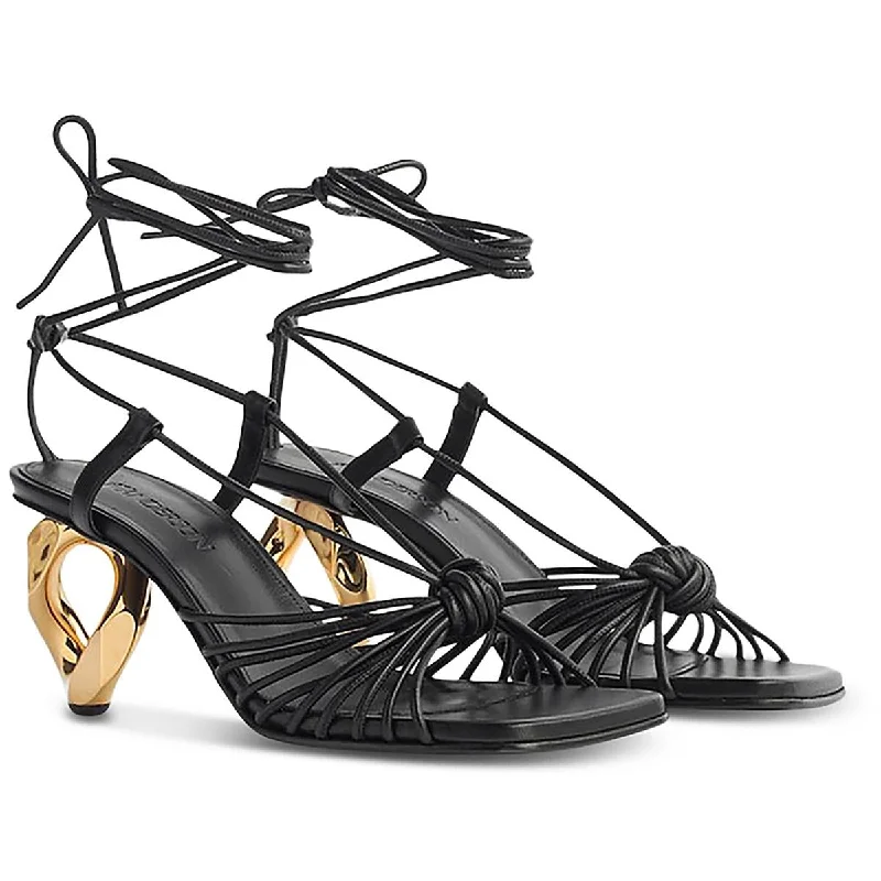 JW Anderson Womens Leather Heels Strappy Sandals