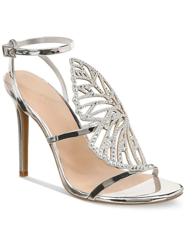 Street Style Discounts Kaip Womens Rhinestone Whimsical Shimmer Ankle Strap