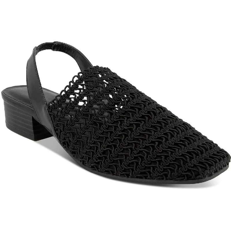 Adventure-Ready Footwear Sale Karen Scott Womens Carolton Woven Square Toe Pumps