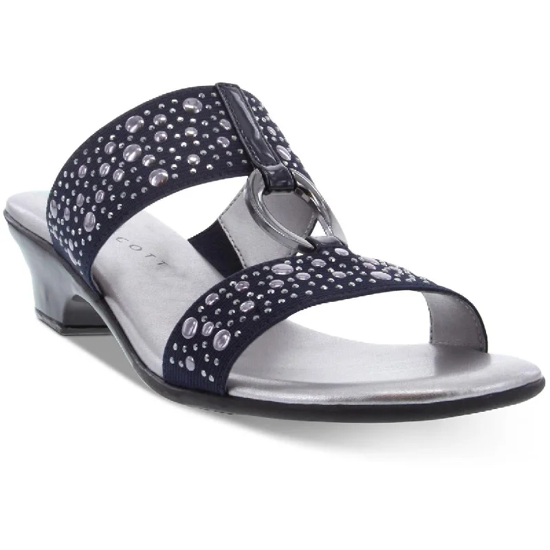 Trendy Casual Shoes Offer Karen Scott Womens Eanna Textured Kitten Heels