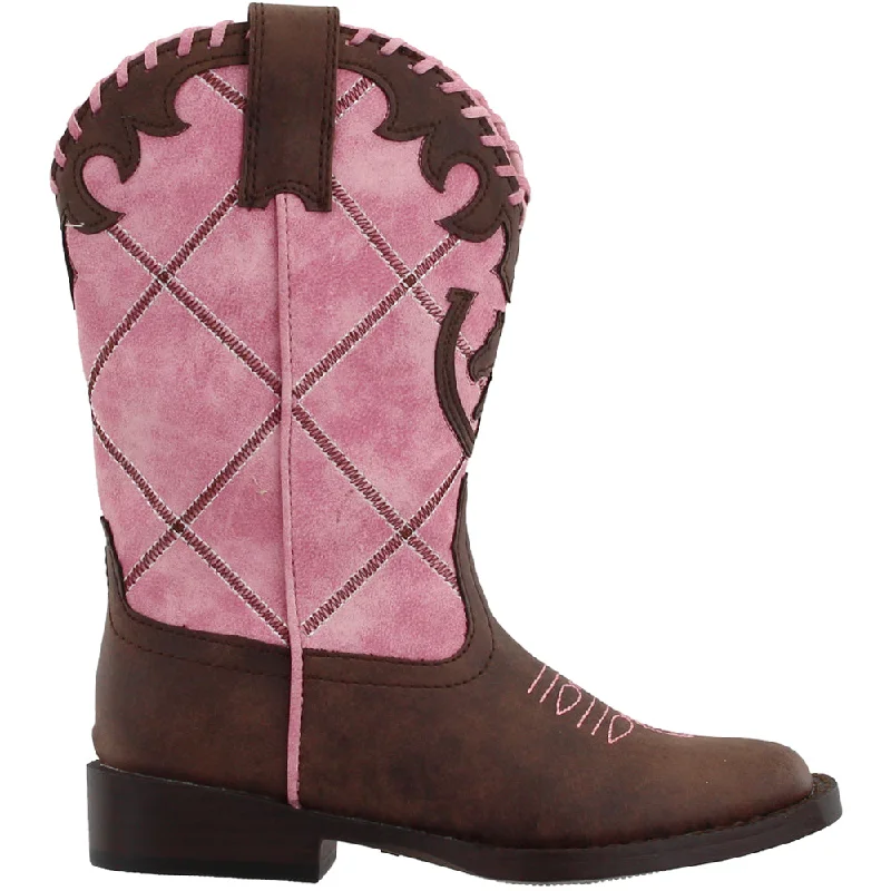 Fashion Frontiers Lacy Square Toe Cowboy Boots (Little Kid-Big Kid)