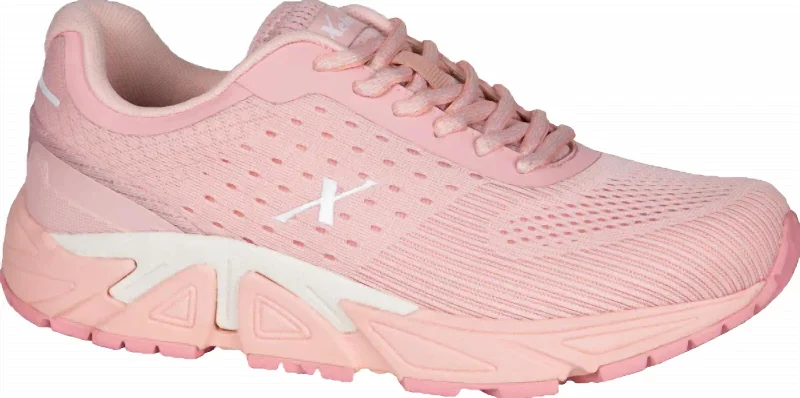 Ladies Genesis Extra Wide Sneakers In Pink Lemonade