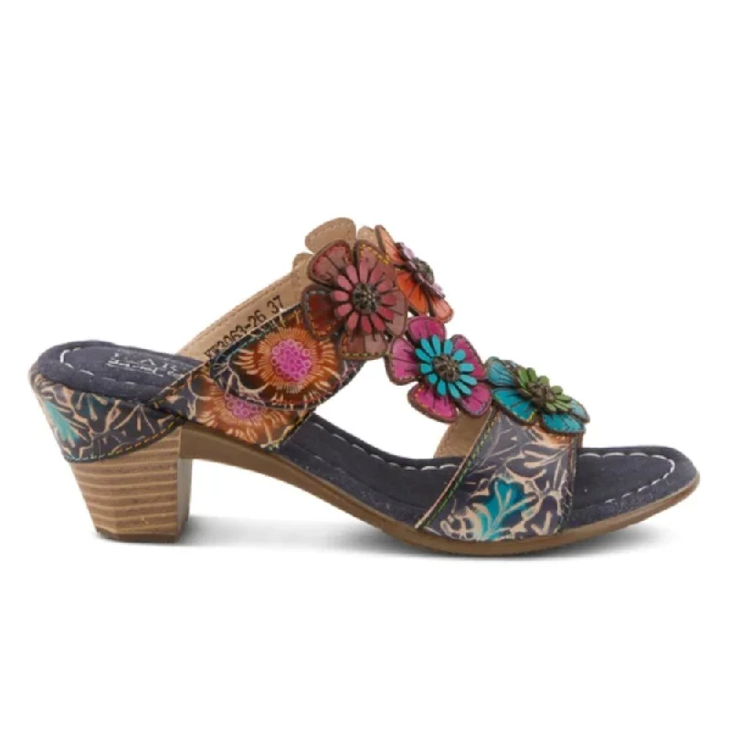 Travel-Friendly Footwear Promotion L'Artiste By Spring Step Women's Summerfun - Navy Multi