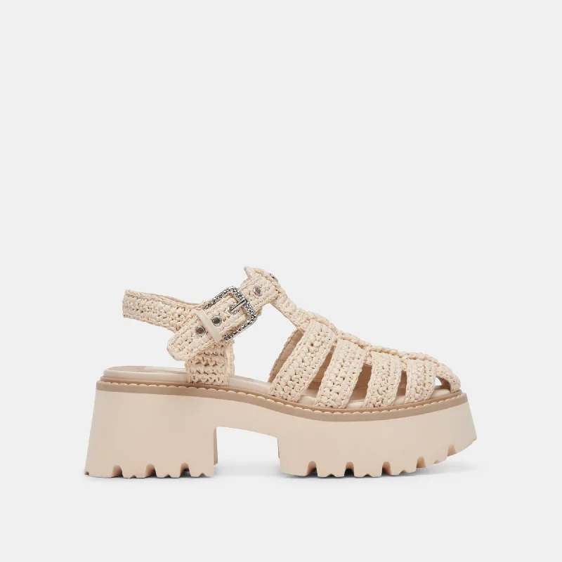 Comfortable Slip-Resistant Shoes LASLY SANDALS OATMEAL KNIT