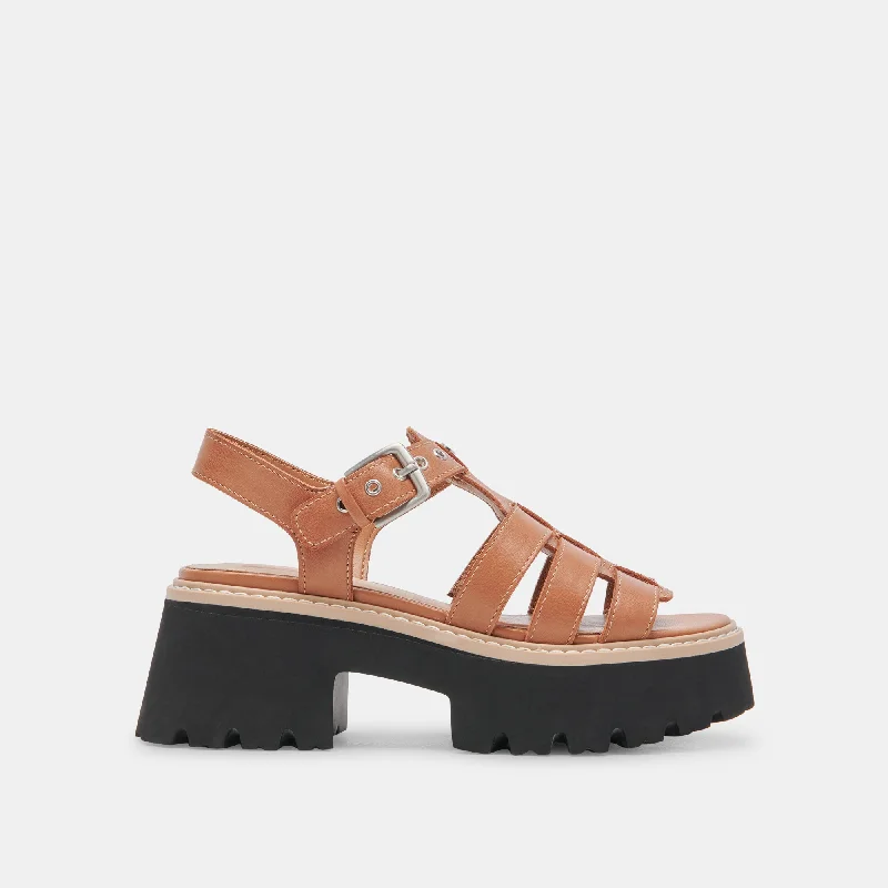 Early Bird Offer LATICE SANDALS BROWN LEATHER