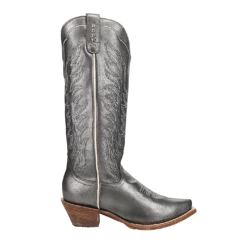 Luxury Shoes Clearance Layla Metallic Snip Toe Cowboy Boots