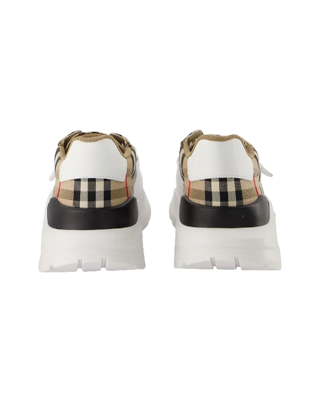 Lf Tnr New Regis L Chk Sneakers - Burberry - Multi - Cotton