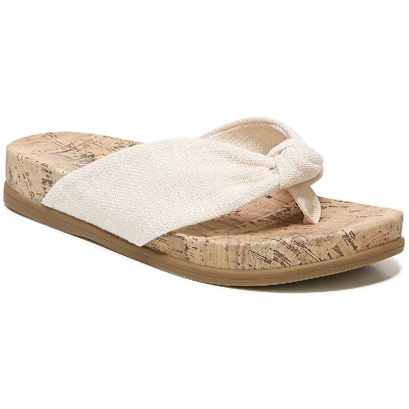 Explore What's New LifeStride Womens Happy Slip-On Cork Thong Sandals