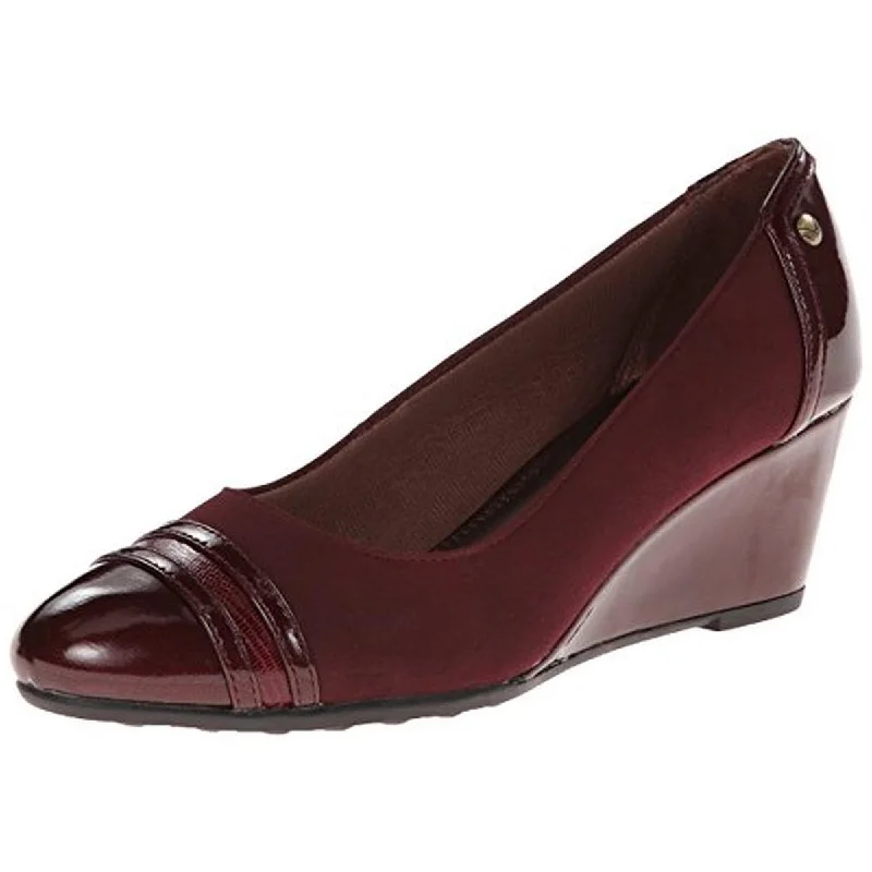 Chic Style, Always In Vogue LifeStride Womens Juliana Toe Cap Round Toe Wedge Heels