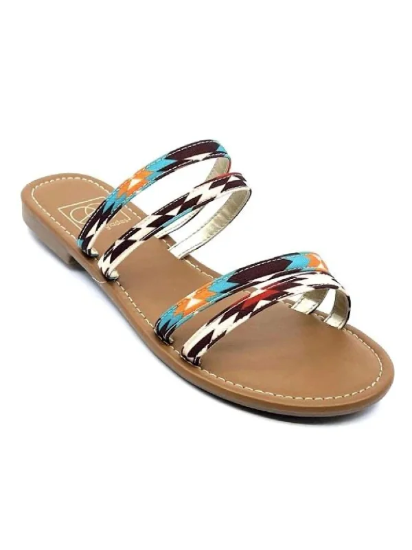 Lili 2 Aztec Sandals In Orange