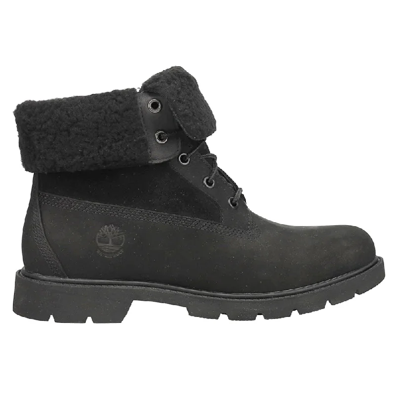 Summer Deals Linden Woods Waterproof Fold Down Round Toe Lace Up Boots