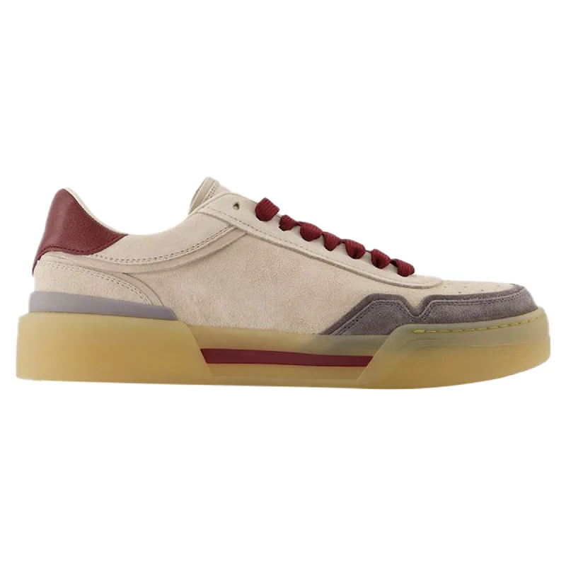 Low Top Sneakers - Dolce&Gabbana - Leather - Beige