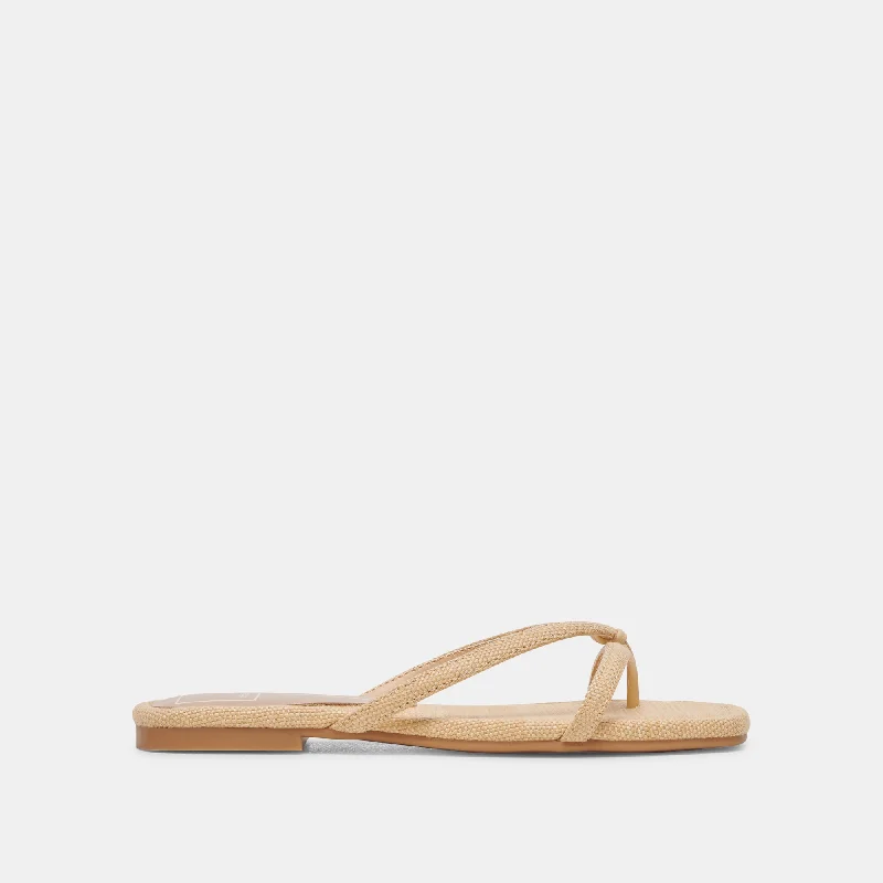 Playful Fashion Offers LUCCA SANDALS NATURAL RAFFIA