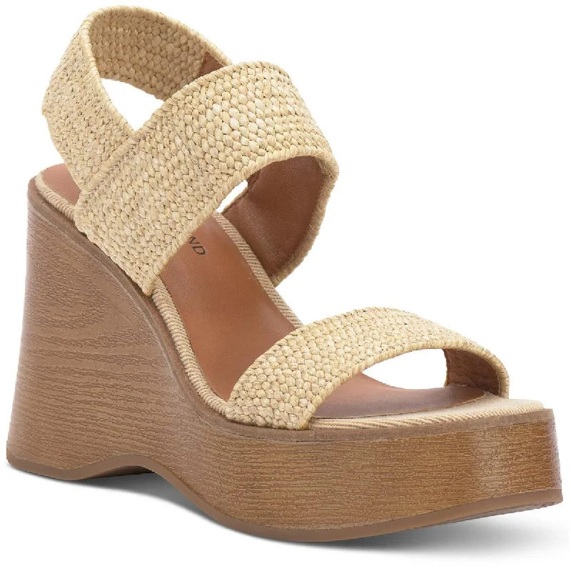 Comfortable Stylish Shoes Lucky Brand Womens Delukah Ankle Strap Slingback Wedge Sandals