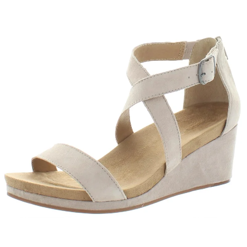 Fresh Fashion Discounts Lucky Brand Women's Kenadee Suede Criss-Cross Strap Wedge Sandal