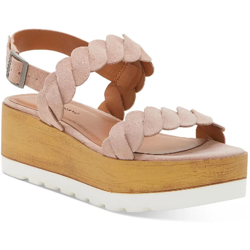 Elevated Casual Discounts Lucky Womens Vellenora Braided Slip On Platform Sandals
