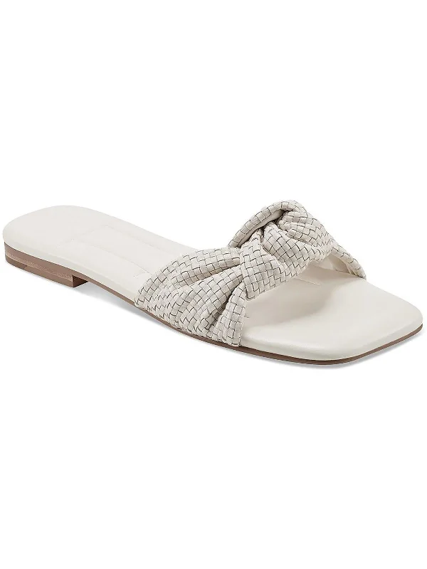 Must-Have Boots Sale Marlon Womens Leather Woven Slide Sandals