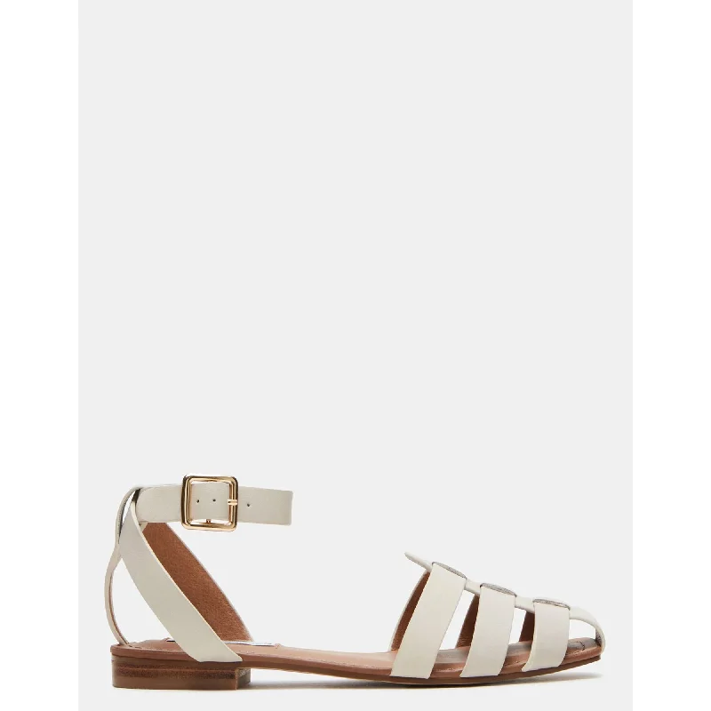 Walking Comfort Shoes Media White Leather