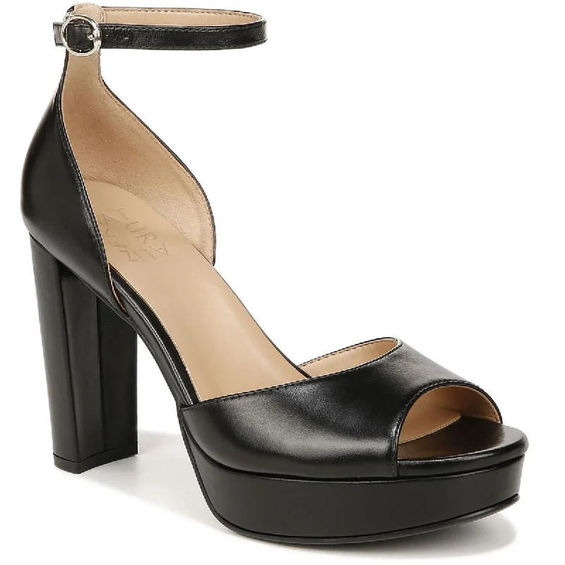 Hot Trends Naturalizer Womens Melina Leather Open Toe Pumps