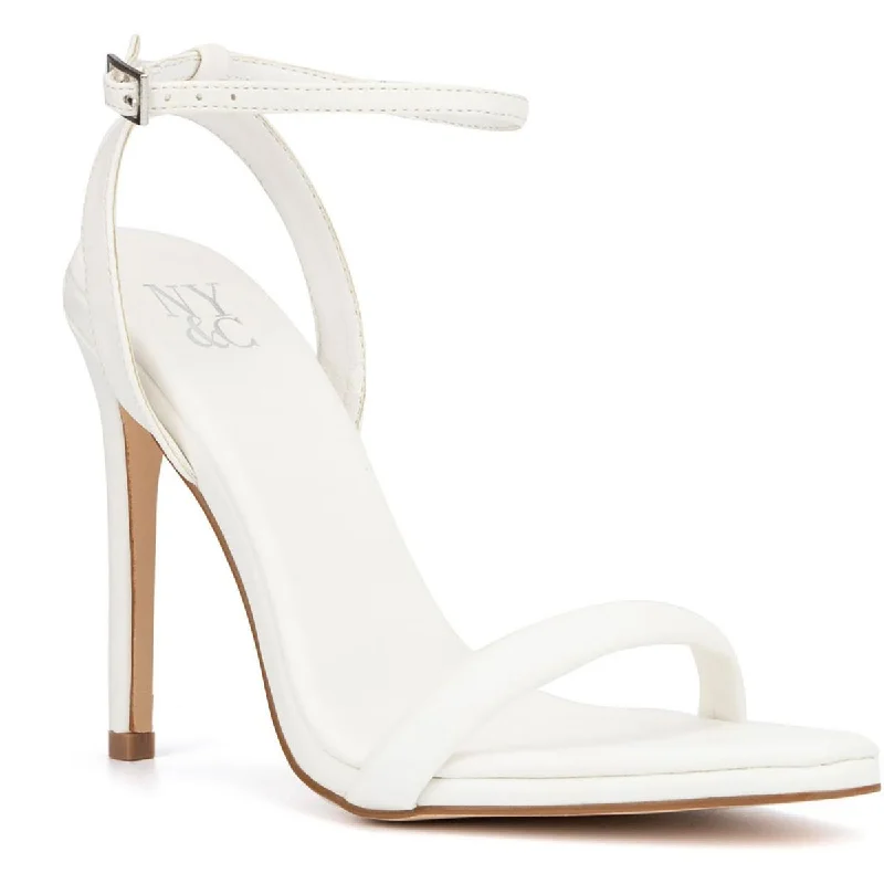 Classic Modern Offers New York & Company Womens Alania Faux Leather Stilettos Pumps
