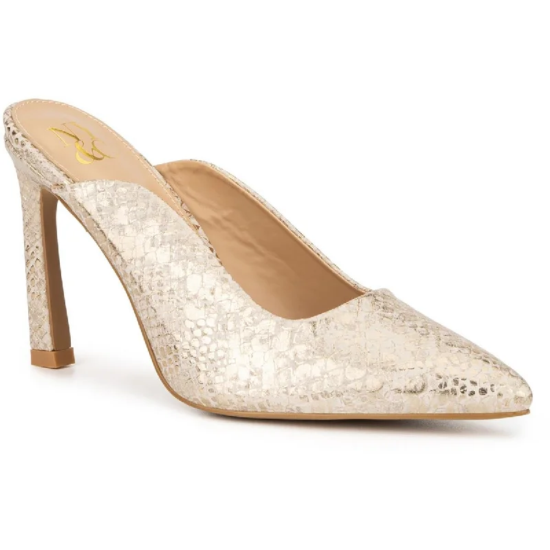 Elevated Casual Discounts New York & Company Womens Cammie Mule Faux Leather Pointed Toe Pumps Elevated Casual Discounts New York & Company Womens Cammie Mule Faux Leather Pointed Toe Pumps