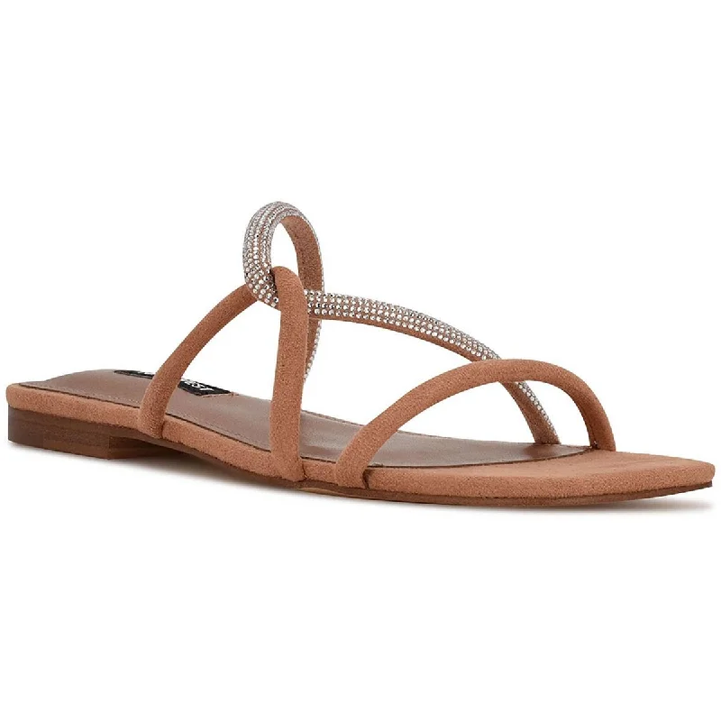 Exclusive Discount Nine West Womens Meaa 2 Shimmer Open Toe Slide Sandals