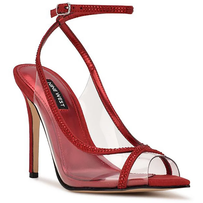 Outdoor Shoes Sale Nine West Womens Parise 3 Rhinestone Vinyl Heels
