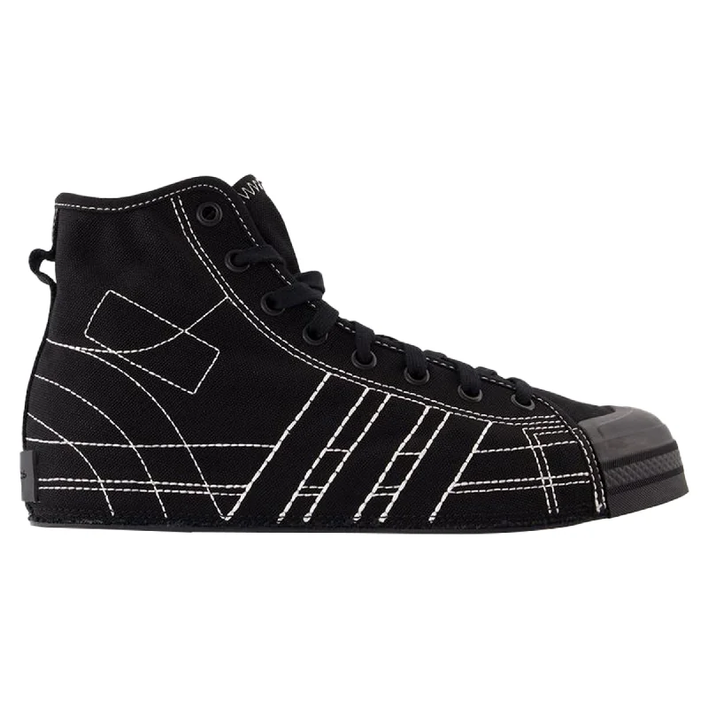 Nizza Hi Sneakers - Y-3 - Leather - Black