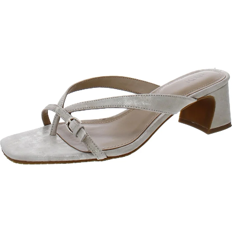 Feminine Luxe Style Sale NYDJ Womens Glam Block Heel Thong Heels