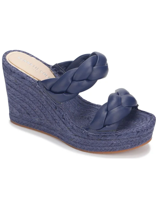 Big Savings Olivia Braid Womens Braided Round Open Toe Wedge Sandals