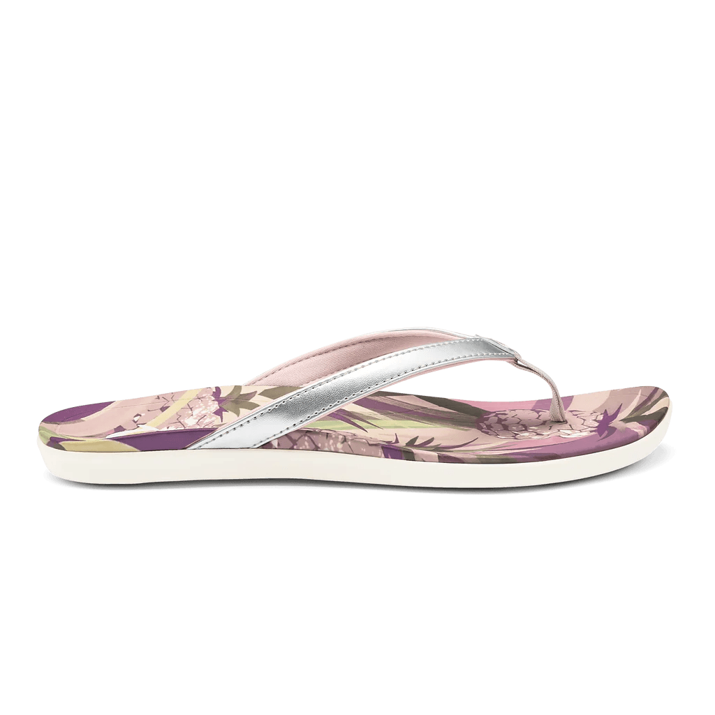 Modern Urban Slip-Ons Olukai Women's Ho'opio Hau - Silver/Pineapple