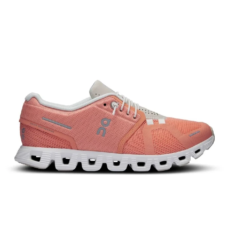 On Women's Cloud 5 - Flamingo/Pearl