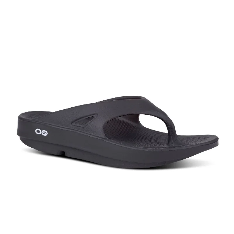 Statement Boots Offers Oofos OOriginal Thong - Black