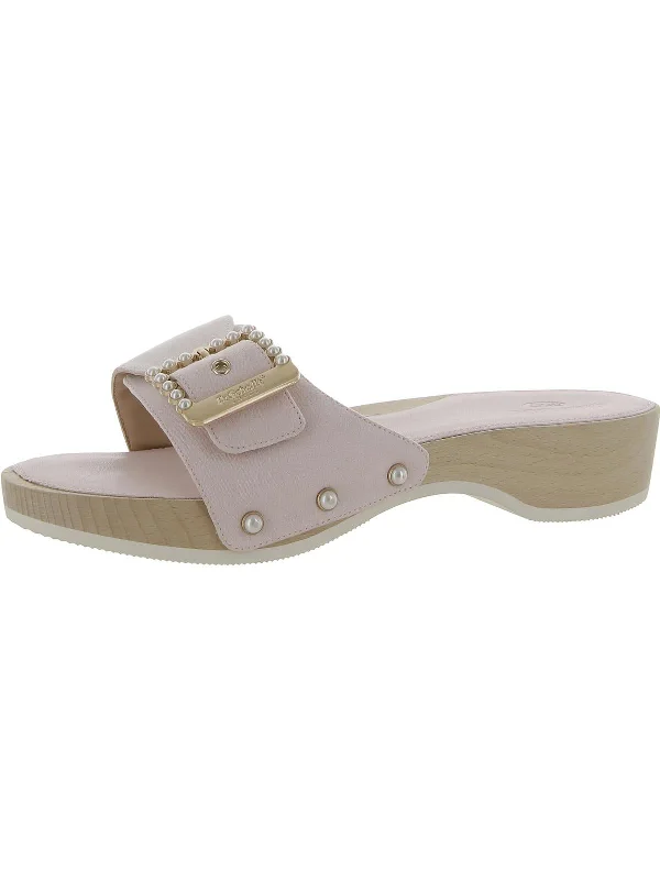 Original Mod Womens Buckle Slip-On Slide Sandals